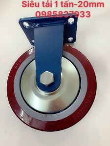[Freeship+quà tặng 19k] Bánh xe siêu tải trọng 1 tấn 200 mm cố định tại Máy NTT lắp xe đẩy hạng nặng dễ dàng hiệu quả an toàn