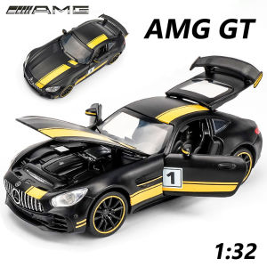 【RUM】DIE-CASTรถ1:32เบนซ์เอเอ็มจีGTรถโลหะผสมรุ่นLight & ของเล่นมีเสียงสำหรับเด็กของเล่นสำหรับเด็กของขวัญของเล่นเด็ก