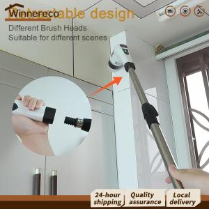【Winnereco】 Wireless Electric Spin Scrubber Rechargeable Cleaning Brush for Kitchen Bathroom Ergonomic Design Powerful Deep Clean