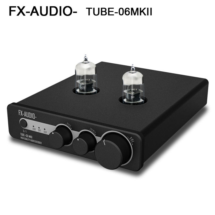 FXAUDIO TUBE06MKII Tube Preamplifier USB DAC ES9018K2M Tube 6N3 Pre Amplifier 24Bit/192kHz