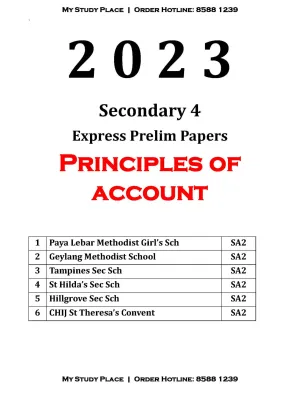 BEAT THE EXAM 2023 SEC 4 EXP PRINCIPLE OF ACCOUNTS POA EXAM PAPER | O LEVEL| EXPRESS | EXAMPAPER | PRELIM| PRACTICE