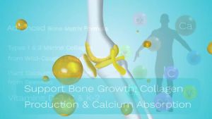 Collagen Bone Complete with Calcium Magnesium D3 & K2 Comprehensive Formula for Bone Strength