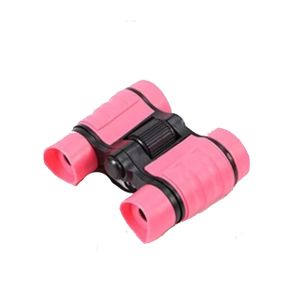 COUPLECOL 4X30 Kids Binoculars Toy Set Rubber Handle Shock-Proof High Resolution Binocular Portable Adjustable Small Telescope Bird Watching