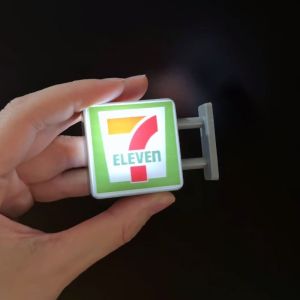 KINGREADY LED Convenience Store Light Box Fridge Magnet Coffee Shop Lawson/711/Family Mart Luminous Fridge Decor