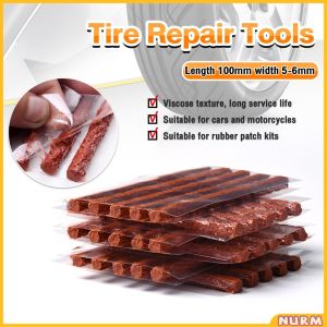 Nurm Car Motorcycle Tyre Tubeless Seal Rubber Strip Plug Tire Puncture Repair Tool Kit 5pcs