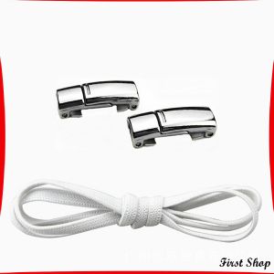 First  เชือกผูกรองเท้า แบบแม่เหล็ก ยืดหยุ่น ใช้งานง่าย สีพื้น จํานวน 1 คู่ Shoelace