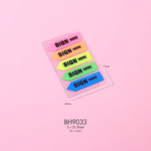 Bantex Index Tab Plastik Sign Here Warna Warni BH90XX