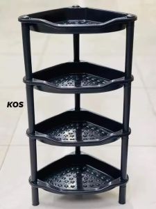 Home bathroom storage shelf Toilet toilet storage shelf Plastic multi-layer shelf triangle landing
