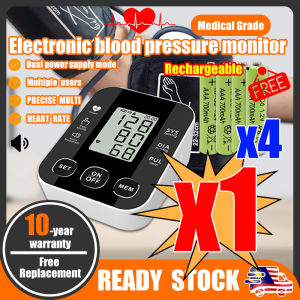 【Medical Grade】Imported from Japan Arm Type Digital Blood bp blood pressure monitor Pressure Portable LED blood pressure machine Upper Arm Automatic Tonometer Monitor original LCD Display Digital Heart Rate  Sphygmomanometer  血压测量器