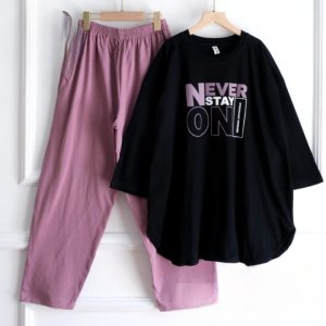 Oneset Cargo Perempuan Dewasa Afiya Set Bahan Kaos Katun Combed Apk Sablon Stelan Blouse Wanita Dan Celana Kargo Terbaru Oversize