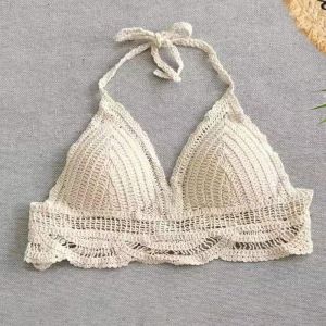 Đồ bơi nữ sét bikini len đan móc đi biển BINSPORTS BHN018