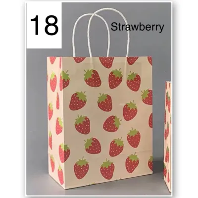 Cute Birthday Kraft Paper Gift Goodie Bag Medium Size 10 pieces/pack
