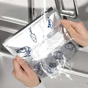 Food Storage Bags Are Reusable Aluminum Foil Fresh-keeping Sealed Refrigerator Freezer Zipper Bags
