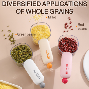Safe Material Measuring Spoon Scoop Grains Transparent Cup Body Detachable Scoop Grains Intuitive View