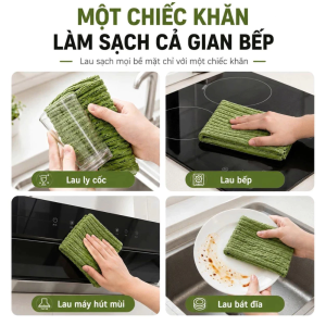 Khăn Lau Đa Năng Dạng Cuộn – Sợi Nhỏ Mềm Mịn Thấm Nước Tốt Tái Sử Dụng Khăn Sử Dụng Đa Năng