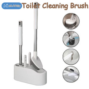 MLADEN Wall-mounted Toilet Brush Toilet Brush 4 in 1 Toilet Bowl Brush Cleaning Brush Universal 3 Brushes Head 马桶刷