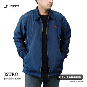 Jstro Jaket Coach Mayer Biru Dongker