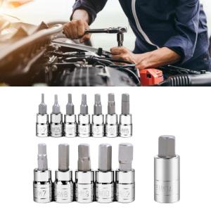 13Pcs/pack Steel Hexagon Socket Hexagon Bit Socket Set for Long Timing Use in Automotive Home Electronics Applications