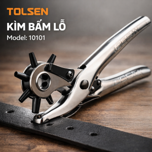 Kìm bấm lỗ kìm đục lỗ cầm tay thủ công cho túi xách dây đồng hồ thắt lưng dụng cụ đục lỗ tròn Tolsen 10101