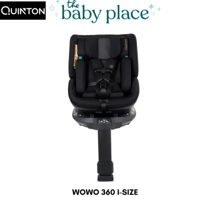 Quinton Wowo 360° Spin i-Size Safety Car Seat (Birth - 12Y/150cm) | Ergonomic Support with ISOFIX
