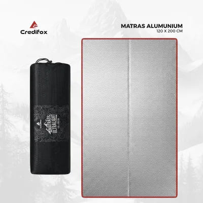 CREDIFOX Matras Double Foil Ukuran 120cm x 200cm - Matras Camping - Matras Outdoor - Alas Tidur Camping