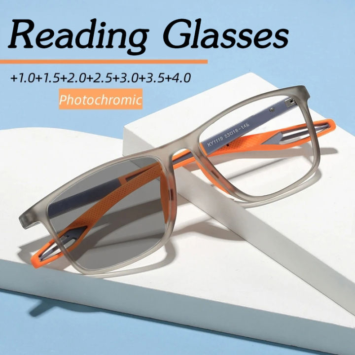 3 in 1 Photochromic Reading Glasses +100 to +400 Reading Eyeglasse