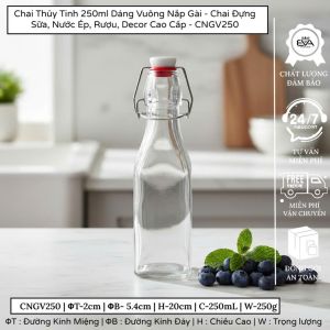 Hũ Thủy Tinh Nắp Gài Chống Thấm Đựng Đồ Khô Gia Vị Ngâm Rượu Và Hoa Quả Nhiều Kích Thước