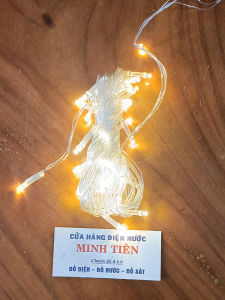 Dây đèn LED màu dài 8 mét với 36 bóng LED các màu Trắng Vàng nắng Xanh lá cây Xanh dương Hồng phấn đỏ nhạt