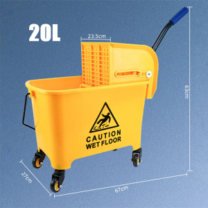 [COD+ Fast Delivery] Movable Cleaning Trolley Cart Janitorial Cleaning Cart With Waterproof Oxford Bag Multi-function Cleaning Trolley With Wheels Large Capacity Layered Tool Racks Restaurant Housekeeping