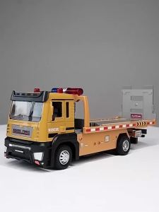 LEO 1:32 Trailer Metal Diecast Alloy Toy Cars Models Truck For Boys Children Kids Toys Road Rescue Vehicles Hobbies Collection2026 kll
