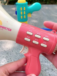 Colorful Talking Loudhailer Toy For Kids Reusable Sound Recorder Sturdy Plastic Material Travel Friendly Entertainment