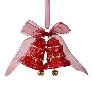 GEANAN Nơ Vật trang trí hình chuông cho cây thông Noel. Tinh tế Trong mờ dây chuyền chuông trang trí Giáng sinh Lễ hội Nhựa Đồ trang trí hình chuông Cây thông Noel