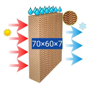 Tấm làm mát quạt hơi nước (cooling pad) KT 70 x 60 x 7 cm