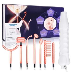 7 in 1 High Frequency Facial Machine Electrotherapy Electrode Wand Beauty Therapy Puffy Acne Spot Wrinkles Remover