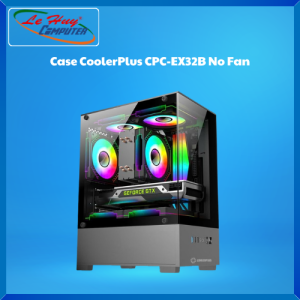 Vỏ Máy Tính - Case CoolerPlus CPC-EX32B/ CPC-EX32W Kèm 1 Fan/ 3 Fan/ 5 Fan - Hàng Chính Hãng