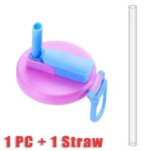 Soda Cup Lid Leak-Proof Sealing Lid Silicone Can Lid with Straw Can Lid