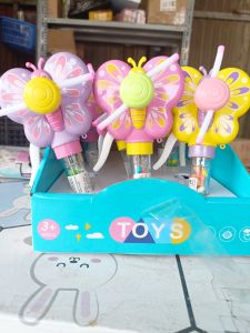 [ Kẹ đồ chơi cute ] Combo 6 cây Kẹo trái cây quạt tay bướm phát sáng 4g có đèn nhấp nháy đẹp mắt kẹo ăn cực mềm ngon