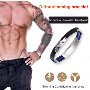 Fashion Mens Stainless Steel Bracelet Detox Slimming Wristlet