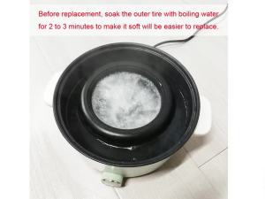 Stroller Wheel Tire Each For Uppababy Cruz V1/V2 Buggy Front Or Rear Tyre Cover PU Tubeless Direct Replacement Baby Accessories
