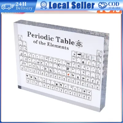 Periodic Table Acrylic Display Board With Real Elements Students Teaching School Supplies 元素周期表
