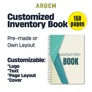 Inventory Record Notebook - Laminated Cover Customizable