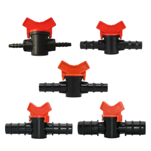 Set of 2 Practical Sturdy Plastic Materials Shut Off Valves Water Flows Controlled for 8 mm and 10 mm Diameter Hoses