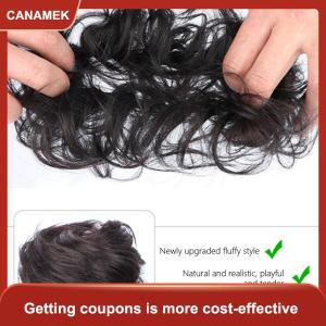 【CANAMEK】 Tổng hợp xoăn Bun lộn xộn Claw chignon Clip đàn hồi tóc scrunchies hairpieces Donut updo tóc miếng đối với phụ nữ