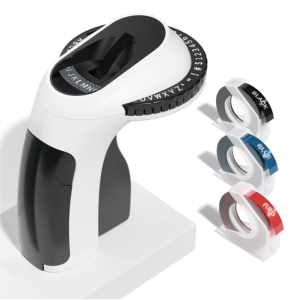 Portable Label Printer With 3 Rolls Tape Mechanical Labels Printing Machine For Office Home Kitchen Storage Organization