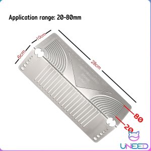 Need Metal Ruler Square Tube to Round Ruler Square Steel 90° Bend Arc Angle Marker DIY Pipe Bending Guide