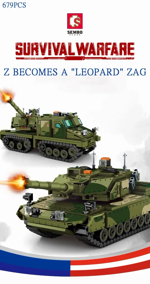 WULOBOOI WW2 Army VT-4 Tank Toys Building Blocks Set, Adult Collectible Tanks Model To Display, 372 Pieces Construction Toys Gifts For Military Fans Teens 14