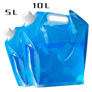 5L / 10L Portable Folding Water Bag Outdoor Water Storage Bag Hand Carry Water Bag