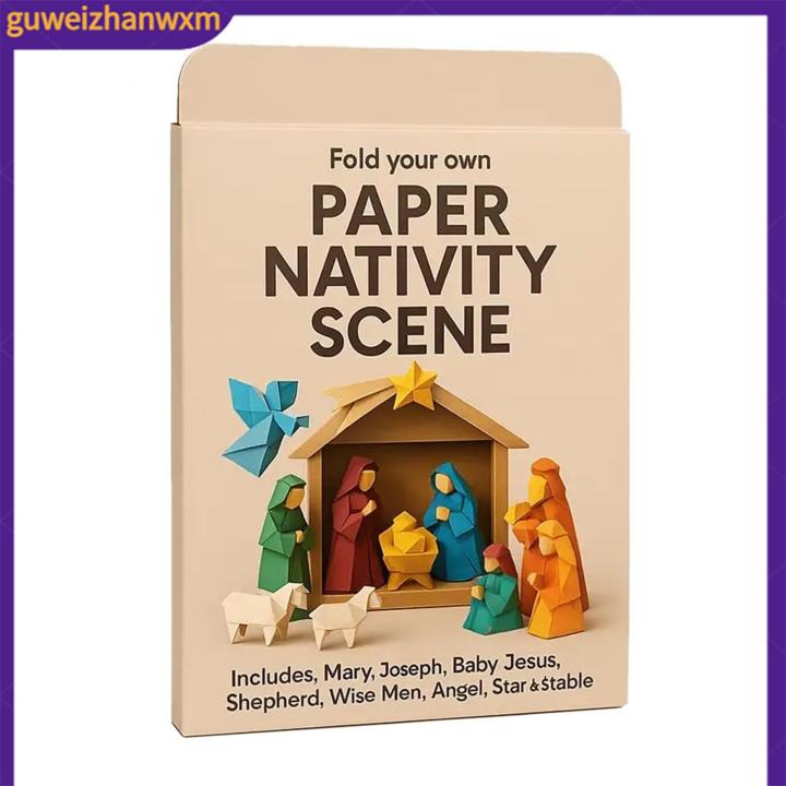 Diy Paper Nativity Scene Creative Christmas Craft Diy 3d Paper Nativity ...
