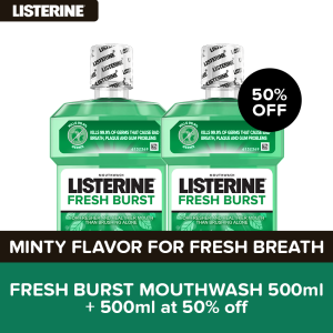 Listerine Freshburst: Buy (1) 500ml get (2nd) 500ml at 50% off