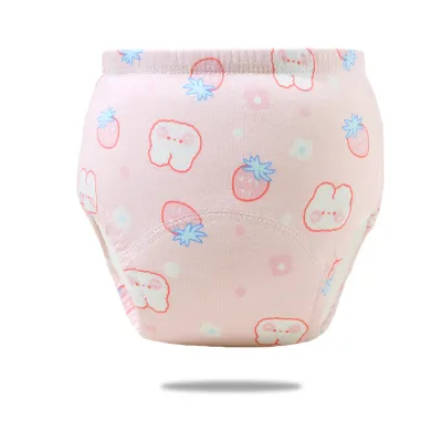 [SG Ready Stock] Baby Toddler Girls Boys 6 Layer Cotton Toilet Potty Training Pants Rewashable Underwear Diapers [Little Gems] BLO005